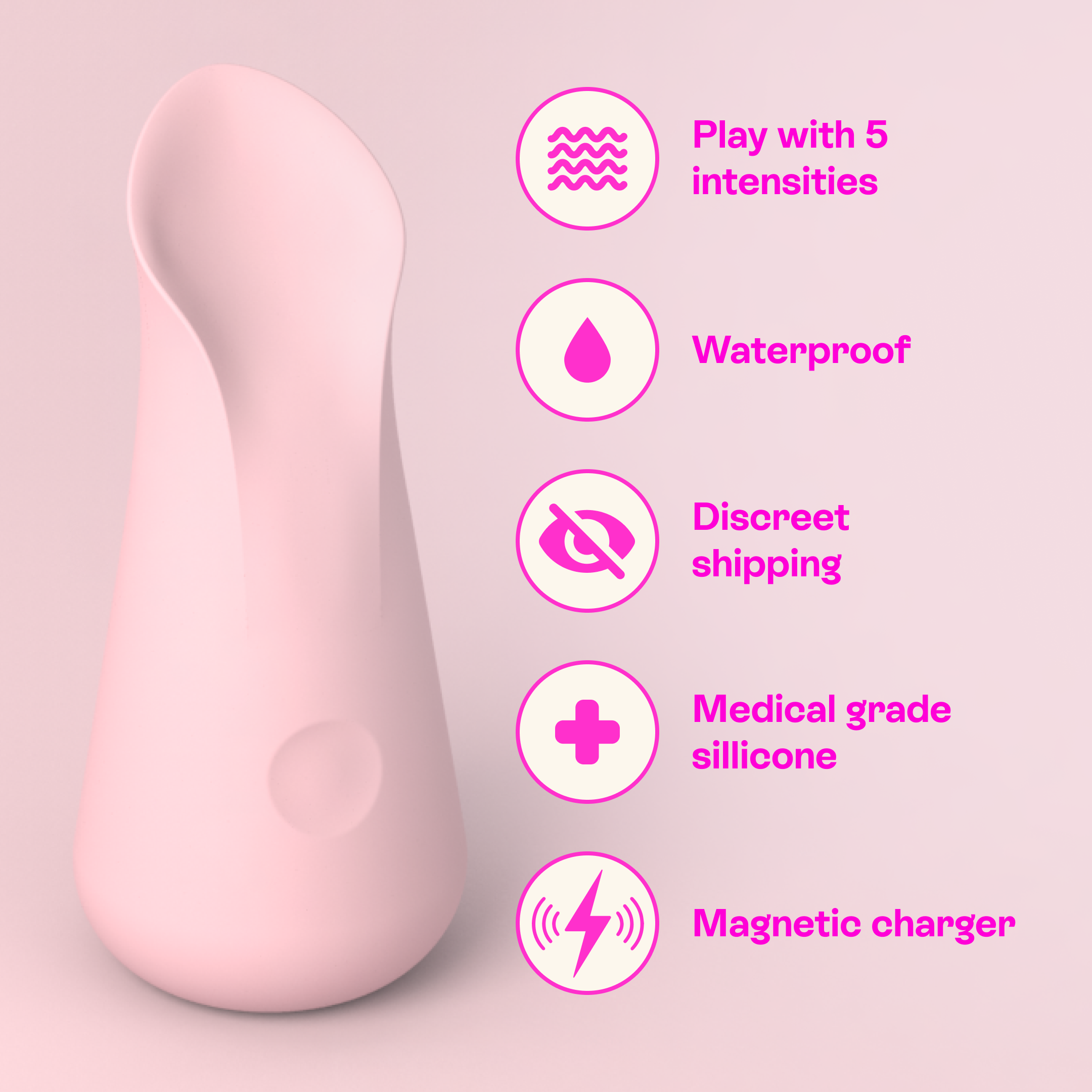 Uno Vibrator — ergonomic grip detail
